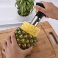Stainless Steel Pineapple Corer & Slicer,Silver/Black