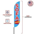 thumbnail image 3 of Sofa Sele Sign feather flag for Outdoor by Mavis Printing | 11.5 FEET Long Polyester Outdoor Banner Flag for Easy Hang | HD Print Swooper I Flag Only for Furniture Advertising I Flag Only, 3 of 5