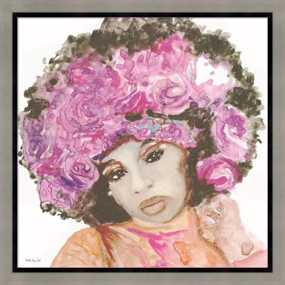 Great Art Now Floral Crown 3 by Stellar Design Studio, Framed Wall Art, 22.5W x 22.5H