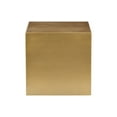 thumbnail image 5 of American Home Classic Spencer Small Square Metal Side Table in Brushed Brass, 5 of 6
