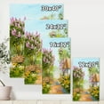 thumbnail image 4 of Designart ' Little House In The Blossoming Flowers Forest ' Lake House Canvas Wall Art Print, 4 of 4