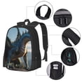 thumbnail image 3 of Balery Wild Blue Cool Dragon Backpack for Men and Women - Durable 600D Oxford Cloth -Large Capacity, Water-Resistant School, Travel, and Hiking Bag, 3 of 7