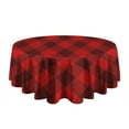 thumbnail image 5 of Christmas Round Tablecloth 60x60in(153x153cm) – Waterproof Polyester Table Cover with Full Print Design, Wrinkle Resistant & Washable for Kitchen Dining Party Decor, 5 of 6