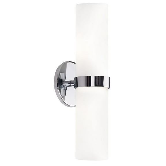 WS9815-CH-Kuzco Lighting-Milano - 17W LED Wall Sconce-15 Inches Tall and 4.75 Inches Wide-Chrome Finish