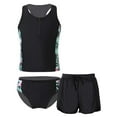 thumbnail image 3 of MSemis Kids Girls 3Pcs UPF 50+ Sun Protection Tankini Swimwear, 3 of 4