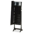 thumbnail image 2 of Baxton Studio Madigan Modern and Contemporary Black Finished Wood Jewelry Armoire with Mirror, 2 of 7