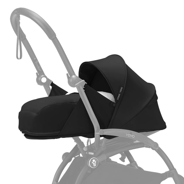 Cochecito para recién nacido Stokke YOYO 0+ con colchón y toldo negro