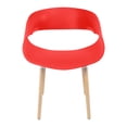 thumbnail image 4 of Set de 4 sillas nórdicas de 77 cm color rojo, 4 of 6
