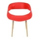 thumbnail image 4 of Set de 4 sillas nórdicas de 77 cm color rojo, 4 of 6