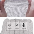thumbnail image 6 of SERISIMPLE Women Thin Mesh Bamboo Ankle Breathable Sock Summer Low-Cut Socks 5 Pairs (Grey, Large), 6 of 6