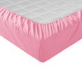 thumbnail image 3 of The Great American Store- 1800 Series Brushed Microfiber Attached Waterbed Sheet Set WITH POLE INSERT 22 Inch Deep Pocket Queen Size - Wrinkle, Fade & Stain Resistant, Solid Pink, 3 of 7