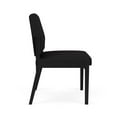 thumbnail image 2 of Amherst Steel Reception Waiting Armless Guest Chair / Black Steel / Black, 2 of 3