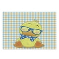 thumbnail image 1 of Cartoon Cutting Board, Hipster Boho Duck Dotted Bow Cool Free Smart Geese Design, Decorative Tempered Glass Cutting and Serving Board, Large Size, Orange Yellow Blue, by Ambesonne, 1 of 1