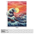 thumbnail image 4 of Autua Sunset Wave Ocean Warm Lightweight Blanket Soft Fleece Blankets Throw Blanket All Seasons Super Soft Blanket Excellent Hand Feel 60x80in, 4 of 6