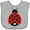 AC-Heather Grey, variant on Inktastic Lady Bug Girls Baby Bib