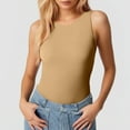thumbnail image 5 of Shaping Underwear Women's Shapewear Bodysuit Seamless Full Body for Everyday Wear with Snap Closure Comfortable Stretch Body-shaping Corset(Color:Khaki,Size:XL), 5 of 8
