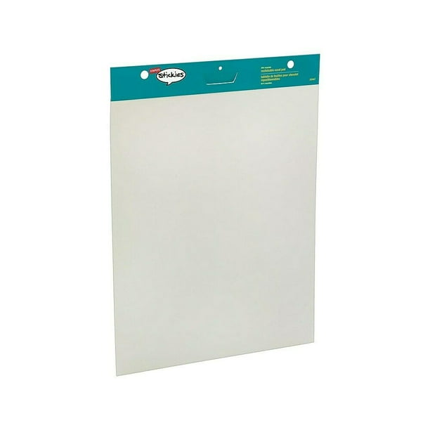 Staples Stickies Easel Pads 25" x 30" White 30 Sheets/Pad 2 Pads/CT 958103