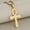 Golden Necklace, variant on Men's And Women's Retro Stainless Steel Cross Pendant
