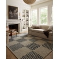 thumbnail image 2 of Chris Loves Julia x Loloi Bradley Beige / Midnight 18" x 18" Sample Rug, 2 of 7