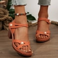 thumbnail image 5 of Mostsola Open Toe Sandals for Women 2025 Fashion Gladiator Sandals Hollow Out Slingback Heels Pumps, 5 of 8