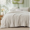 thumbnail image 1 of Juego de edredones Bedsure California King de felpa suave, 3 unidades, 1 of 8