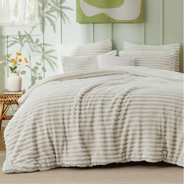 Juego de edredones Bedsure California King de felpa suave, 3 unidades