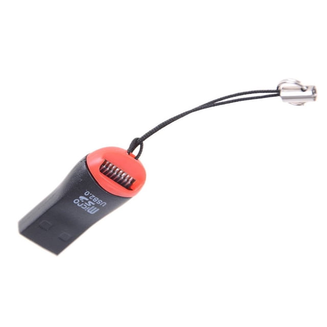 Sidaley Adaptadores de lector de tarjetas de memoria Mini Lanyard a adaptador USB 2.0 Reemplazo para tarjeta TF Type3 NO3