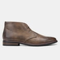thumbnail image 2 of Xiaoxatg Men's Leather Shoes - Classic Distressed Leather Boots for Men Featuring Traditional Design 9.5 Coffee, 2 of 6