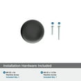 thumbnail image 4 of Amerock Cowrie 1-1/8 inch (29mm) Diameter Matte Black Cabinet Knob, 4 of 6