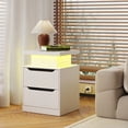 thumbnail image 6 of Bedroom Furniture Sets, Asofer 2 Nightstands, 6-Drawer Dressers & 6-Drawer Dressers, Queen Bed Frame, White, 6 of 15