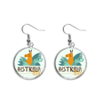 thumbnail image 1 of Australia Sydney Opera House and Giraffe Ear Dangle Silver Drop Earring Jewelry Woman, 1 of 3