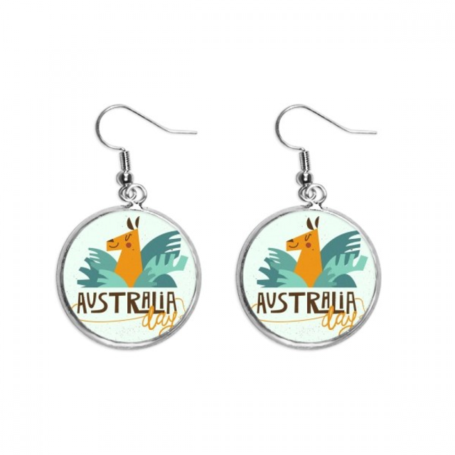 Australia Sydney Opera House and Giraffe Ear Dangle Silver Drop Earring Jewelry Woman
