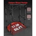 thumbnail image 5 of GARVEE Power Rack Cage with Cable Crossover System,1600 LBS Weight Capacity Multi-Functional Weight Squat Racks for Strength Workout,Black, 5 of 10