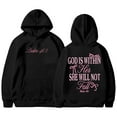 thumbnail image 2 of God Is Within Her She Will Not Fall Hoodies for Women Long Sleeve Christian Hooded Sweatshirt with Pockets Pullover Tops, 2 of 4