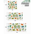 thumbnail image 6 of Big Brother Garage Door Banner Covers, Cartoon Pink Yellow Green Blue Dinosaurs Trees Large Hanging Indoor/Outdoor Backdrop Background for Christmas Winter Party Decor, 6x13 FT, 6 of 9
