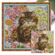 thumbnail image 1 of Kit Punto Cruz Con Gato Hilo Algodón Ecológico Bordado 14CT 30x30cm, 1 of 10