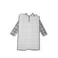 thumbnail image 4 of Men's Adaptive Open Back Grey Check Gown, 4 of 6