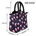 thumbnail image 2 of Lsque Cartoon Donut Planets Pattern Leather Rivet Shoulder Bag – Elegant Genuine Leather & Microfiber PU Crossbody with Detachable Adjustable Strap, 2 of 5