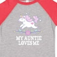 thumbnail image 4 of Inktastic My Auntie Loves Me Unicorn Girls Toddler T-Shirt, 4 of 5