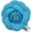 Turquoise, variant on Men's Formal Leather Flower Lapel Pin