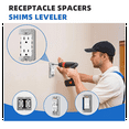 30Pc Wall Plate Spacer,Flush Fit Device Leveling Plates,Electrical Box