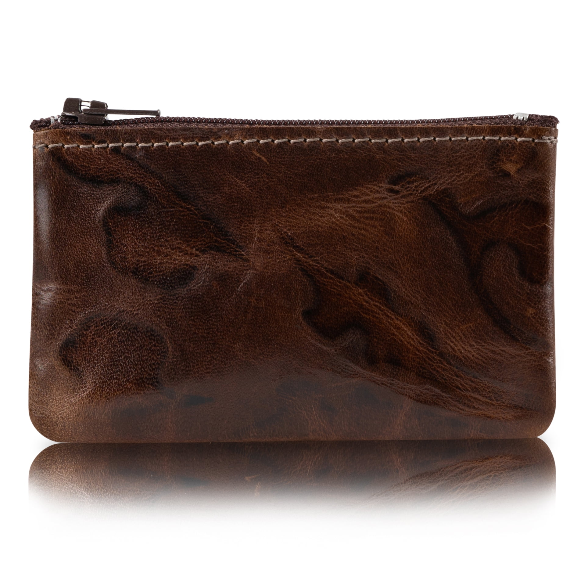 Zippered Coin Pouch, Change holder For Men/Woman made with Genuine