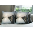 thumbnail image 6 of Ambesonne Nautical Throw Pillow Cover 4 Pack, Sinking Boat Sunset, 20", Pale Blue Brown, 6 of 7