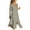 Beige, variant on Summer Dresses for Women 2025 Trendy Long Sleeve Cotton Linen Collar V Neck Holiday Casual Sundress Maxi Long Shirt Button Down Dress White 3XL