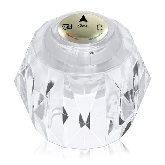 WINDLAND Clear Bathtub Handle Replacement Modern Design For Hot Cold Water Adjustment