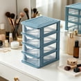 thumbnail image 5 of JOGZMZ 4-Layer Desktop Storage Box with Transparent Drawers, Plastic Dust-Free Cosmetic Organizer and Stationery Container for Home Office Dorm, 5 of 6