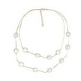 thumbnail image 1 of Youkk Mode Perle Choker Double Couche Réglable Simple Collier Dames Bijoux Fête de Mariage Collier d'Anniversaire, 1 of 6