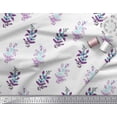 thumbnail image 2 of Soimoi Silk Fabric Leaves & Floral Block Printed Craft Fabric by The Yard 42 Inch Wide, 2 of 4