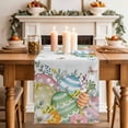 thumbnail image 2 of Table Runner - 70 Inch Long, Easter Eggs Kitchen Dining Table Runner Dresser Scarves, Spring Botanical Eucalyptus Floral Butterfly Farmhouse Decor for Coffee Tables Wedding Party Banquet, 2 of 8