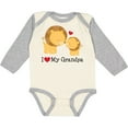 thumbnail image 3 of Inktastic I Love My Grandpa Boys or Girls Long Sleeve Baby Bodysuit, 3 of 5
